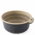 Doppio Strato Plastica Scolapasta Cestello Scolo Cucina Frutta Bacino Blu Misura 24 - Taglia L / Blu