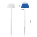 Detachable bathroom sponge brush with long handle and trapezoidal head for easy wall tile cleaning. - Detachable Single Set / White