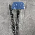 Bathroom sponge brush with detachable handle, trapezoidal tub tile and glass door cleaning tool. - Detachable Single Set / Black