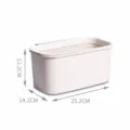 Cesta de almacenamiento colgante junto a la cama en color albaricoque para literas. - Albaricoque