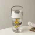 Bottiglia d Acqua Portatile con Separazione del The Filtro Bianco Trasparente Nuovo - Bicchiere per tè portatile - Bianco