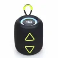 Haut-parleur Bluetooth sans fil portable avec lumières LED colorées et basses puissantes. - Noir