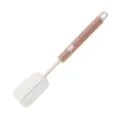 Long handle cup cleaning brush with sponge head, detachable PP bottle brush for mugs. - Pink