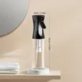 Kontinuierliche Haarsprühflasche 300ml feiner Sprühnebel Wassersprüher für Salon und Pflanzen - 300ml / Schwarz Transparent