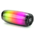 Haut-parleur Bluetooth sans fil portable avec des lumières LED RVB et des basses profondes. - Noir