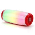 Haut-parleur Bluetooth sans fil portable avec spectacle de lumieres LED et super bass. - Rouge