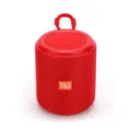 Tragbarer kabelloser Outdoor Stoff Bluetooth Lautsprecher mit praktischer Aufhaengung - Rot