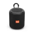 Tragbarer kabelloser Outdoor Bluetooth Lautsprecher mit Stoffnetz, Trageband und Akku. - Schwarz