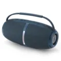 Outdoor Tragbarer kabelloser Bluetooth Lautsprecher mit starkem Bass und Typ-C - Großes Flaggschiff Blau