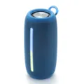Tragbarer kabelloser Bluetooth Lautsprecher mit LED Licht, Outdoor Mini Subwoofer Audio. - Blau