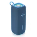 Tragbarer Bluetooth Lautsprecher mit RGB Licht, wasserdichte Outdoor Box mit starkem Bass. - Blau
