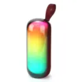 Mini haut-parleur Bluetooth portable avec lumières RGB colorées, stéréo TWS et super basses. - Violet