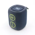Kompakter kabelloser Mini Bluetooth Lautsprecher mit starkem Bass fuer den Outdoor Musikgenuss. - Blau