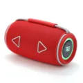 Tragbarer roter kabelloser Bluetooth-Lautsprecher mit RGB-Licht und starkem Bass. - Rot