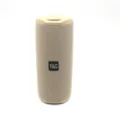 Tragbarer beiger kabelloser Bluetooth-Lautsprecher, zylindrische Outdoor wasserdichte Box. - Grau