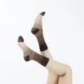 Bruine yogasokken met stijlvol kleurverloop en antislipnoppen voor pilates en training. - Eén maat / Bruin Koffiebruin