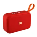 Tragbarer kabelloser Bluetooth-Lautsprecher mit starkem Bass, roter Outdoor Mini Audio. - Rot