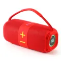 Tragbarer kabelloser Bluetooth-Lautsprecher mit dynamischem LED-Licht und starken Bass. - Rot