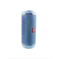 Altoparlante bluetooth portatile senza fili con bassi potenti, design cilindrico impermeabile. - Blu