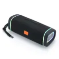 Tragbarer kabelloser Bluetooth-Lautsprecher in Schwarz, starker Outdoor-Bass-Stereo-Musikplayer. - Schwarz