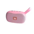 Rosa tragbarer Mini Bluetooth Lautsprecher kabellose Outdoor Box mit Trageschlaufe und Tasten. - Rosa