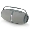Tragbarer kabelloser Bluetooth-Lautsprecher mit starkem Bass, TWS und Typ-C-Ladeanschluss. - Großes Flaggschiff Grau