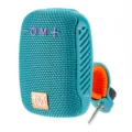 Tragbarer Outdoor Bluetooth Lautsprecher mit Fahrradhalterung und teal Mesh Design. - Blaugrün