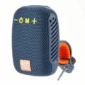 Tragbarer kabelloser Outdoor-Fahrrad-Bluetooth-Lautsprecher mit stabiler Halterung und Bass - Blau