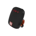 Altoparlante Bluetooth da bicicletta all'aperto portatile nero con staffa rossa. - Nero