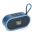 Tragbarer kabelloser Outdoor Bluetooth Lautsprecher mit Trageband für klaren Sound und Bass. - Blau Offizieller Standard