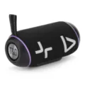 Tragbarer kabelloser Bluetooth-Lautsprecher Outdoor TWS Subwoofer mit starkem Bass und Tragegurt - Schwarz
