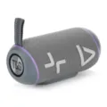 Tragbarer kabelloser Bluetooth Lautsprecher Outdoor Stereo Tiefbass mit Tragegurt. - Grau
