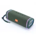 Tragbarer kabelloser Bluetooth-Lautsprecher mit RGB-Licht, Outdoor-Sound und Tragegurt. - Grün