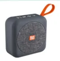 Tragbarer kabelloser Bluetooth-Lautsprecher mit Schlaufe, graue Mini-Outdoor-Stereobox. - Silbergrau