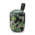 Haut-parleur Bluetooth portable avec design camouflage, basses puissantes et LED colorées. - Camouflage