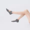 Grijs yoga sokken voor dames, rugloze pilates sokken met antislip noppen voor fitness training. - Eén maat / Elegant Grijs