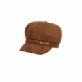 Women khaki suede newsboy cap vintage retro painter hat stylish autumn winter fashion hat - Adjustable / Khaki