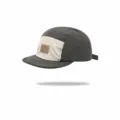 Graue Baseballcap mit kurzem Schirm, 5-Panel, schnelltrocknend, atmungsaktiv, Streetwear. - Verstellbar / Grau