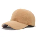 Casquette de baseball en fausse fourrure de vison pour femme et homme, chapeau chaud. - Taille unique / Kaki