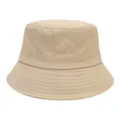 Khaki bucket hat for men and women, classic plain cotton sun protection outdoor basin cap. - One Size / Khaki