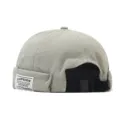 Hombres Mujeres Retro Docker Gorra Color Sólido Sin Visera Sombrero Melón Ajustable Nuevo - Talla única / Verde claro