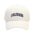 Μπεζ βαμβακερό καπέλο μπέιζμπολ με κέντημα Colorado, casual καπέλο ηλίου για άνδρες γυναίκες - Ένα μέγεθος / Ζαχαρί