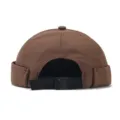 Cappello marinaro marrone ad asciugatura rapida monocolore stile retrò variante per adulti. - Taglia unica / Marrone scuro