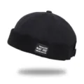 Μαύρο κοτλέ docker καπέλο ρετρό ψαράκο unisex streetwear casual μοντέρνο δροσερό καπέλο - Ένα μέγεθος / Μαύρο