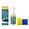 Hikmarion Glas Wasserabweisend Spray Set für Autowindschutzscheibe Reinigung und klare Sicht. - Imprägnierungsmittel 100ML + Schwamm + Handtuch Set