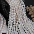 Natuurlijke zoetwaterparels losse kralen 6mm druppelvorm DIY handgemaakte sieraden maken - Totale Lengte Ongeveer 38 / 6mm ongeveer 38cm per streng / Natuurlijk Wit