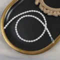Perle di acqua dolce naturali 4.5-5mm perle di riso sfuse DIY creazione di gioielli filo 38cm - Lunghezza del Filo Circa 38cm / Bianco Naturale