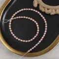 Filo di perle d'acqua dolce naturali 4.5-5mm perle di riso sfuse per creazione gioielli fai - Lunghezza del Filo Circa 38cm / Rosa Viola Naturale