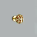 Orecchini a perno con vite piatta in argento S925 zircone design da pallacanestro - Forma da Basket / Argento 925 / Oro