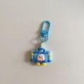 Cute cartoon pig castle keychain backpack pendant student gift exquisite accessory detail view - 1 Piece/Pack / Blue